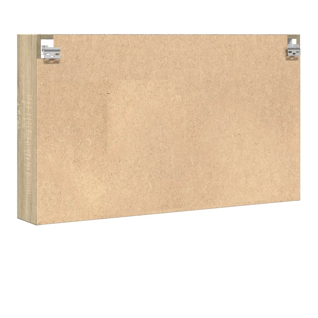 Armadietto Vetrina Rovere Sonoma 100x15x58 cm Legno Multistrato 847928
