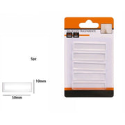 Trade Shop - Set 5 Pezzi Strisce Gommini Biadesivo Trasparente Protezione Casa 10x50 Mm 66100 -