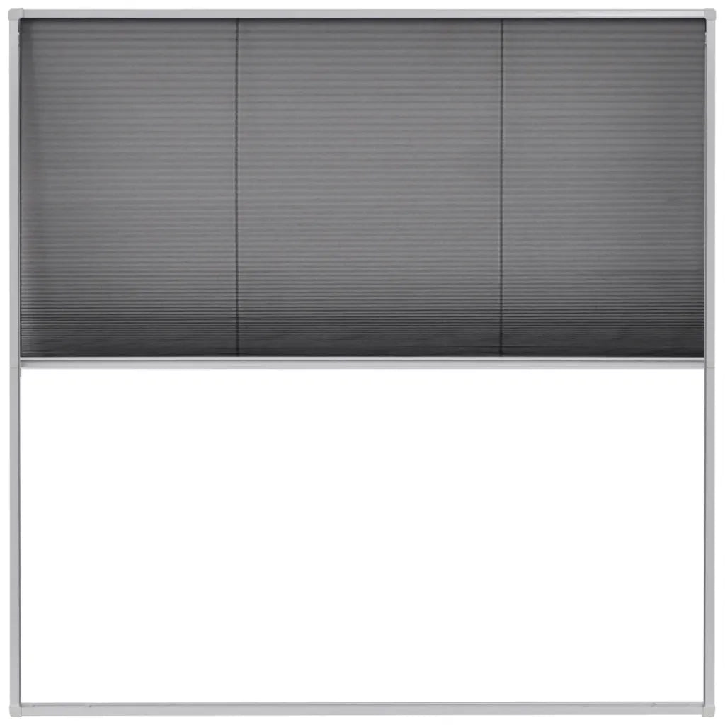 vidaXL Zanzariera Plissettata per Finestre in Alluminio 120x120 cm