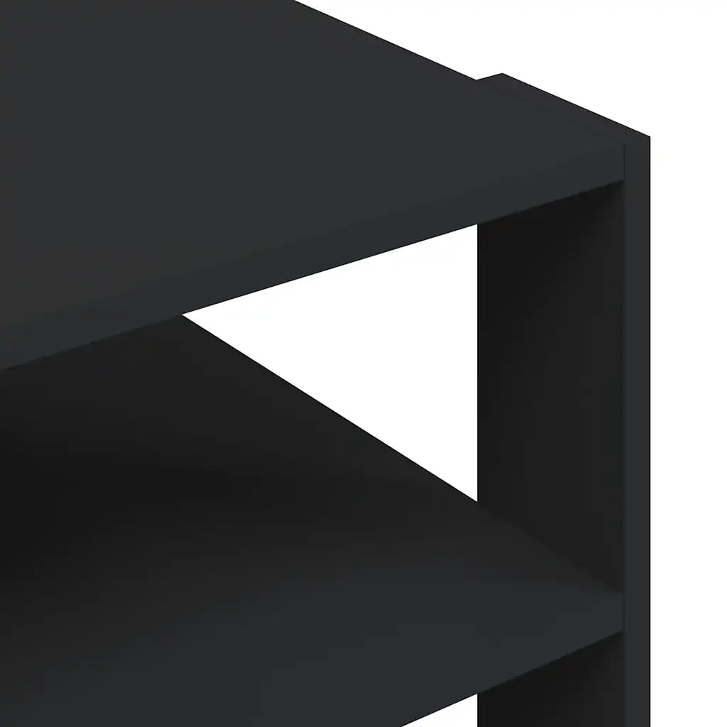 Tavolino da Salotto Nero 58x58x40 cm in Legno Multistrato 834246