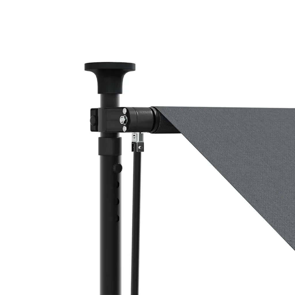 Tenda da Sole Retrattile Antracite 400x150 cm Tessuto e Acciaio 368742