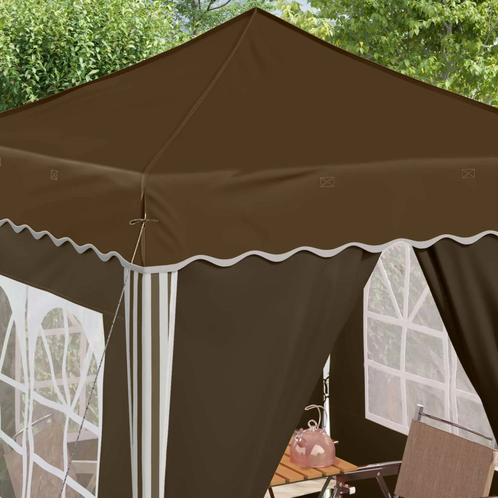Tenda per feste a pop-up 195 x 195 x 245 cm Tortora