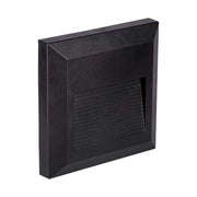 2W LED Step Light Black Body Square 4000K
