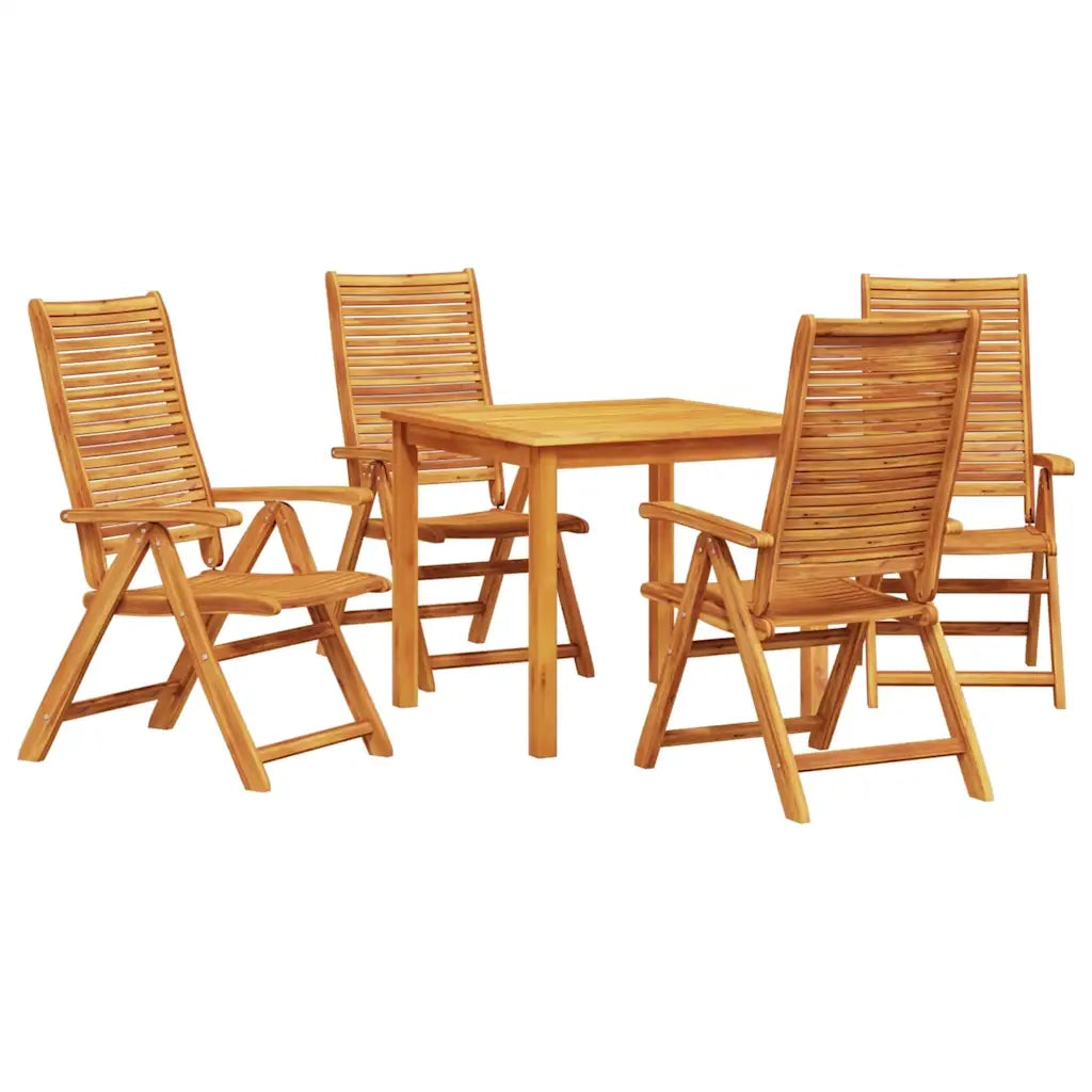 Set da Pranzo per Giardino 5 pcs Marrone 3375631