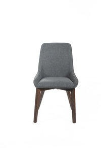 Set 4 Sedie 62x49,5xH87 cm in Tessuto Vera Grigio Scuro