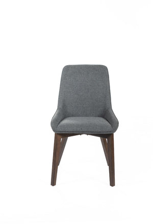 Set 4 Sedie 62x49,5xH87 cm in Tessuto Vera Grigio Scuro