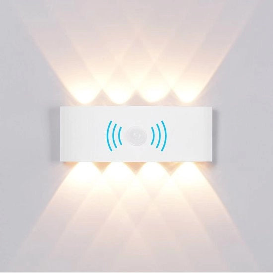Lampada LED Moderna con Sensore di Movimento per Terrazza, Giardino e Corridoio - 8W IP65 Impermeabile