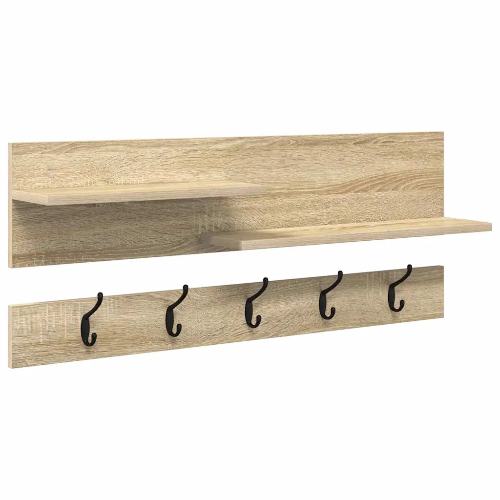 Appendiabiti a muro Rovere Sonoma 90 x 15 x 36 cm 874421