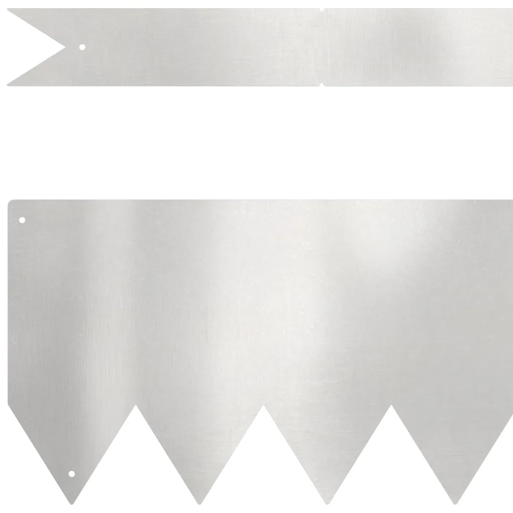 Bordura per Prato 20 pcs Argento 100 x 0.05 x 20 cm