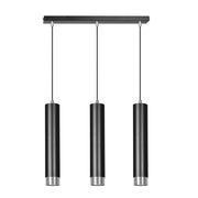 Lampadario Emibig KIBO 3 3xGU10 nero/cromo regolabile