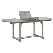 Tavolo da Giardino Grigio 200x100x75 cm in Legno di Acacia