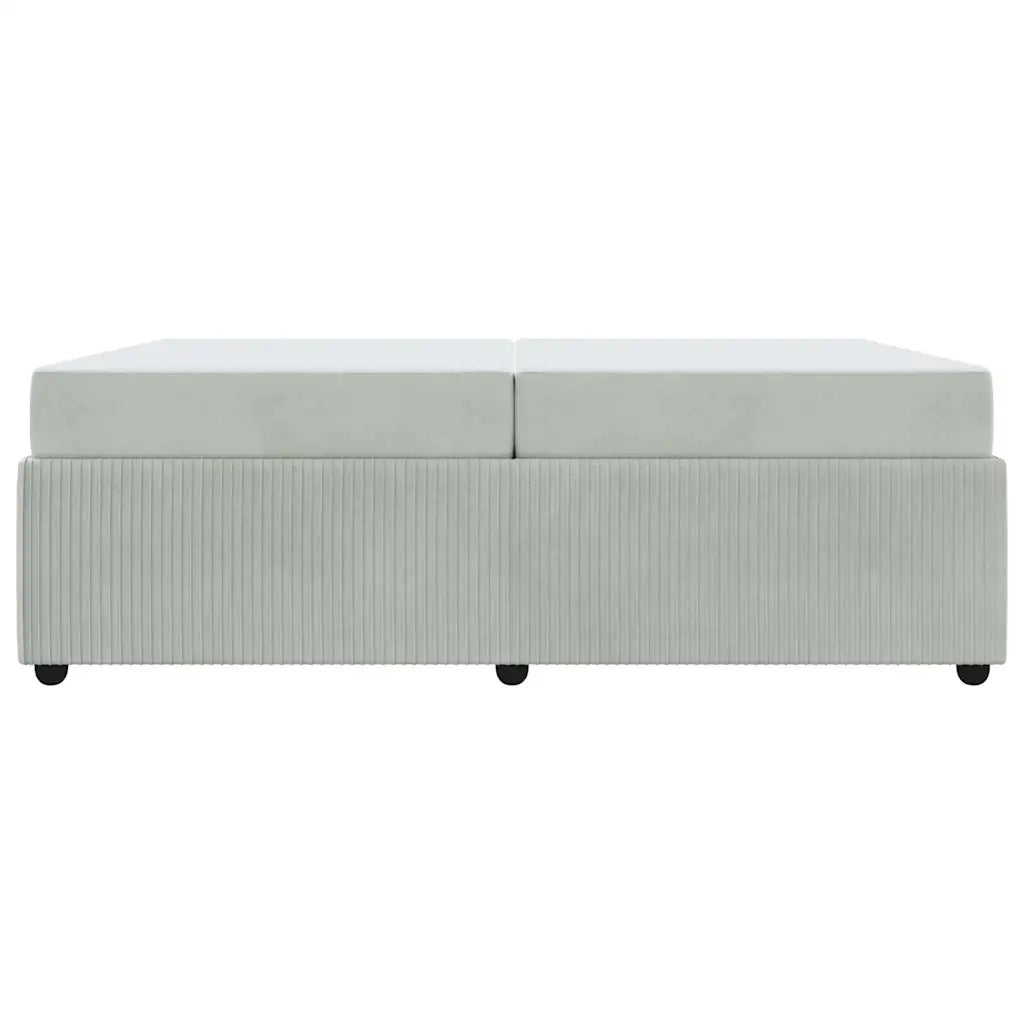 Struttura del letto Grigio chiaro 200 x 200 cm Tessuto