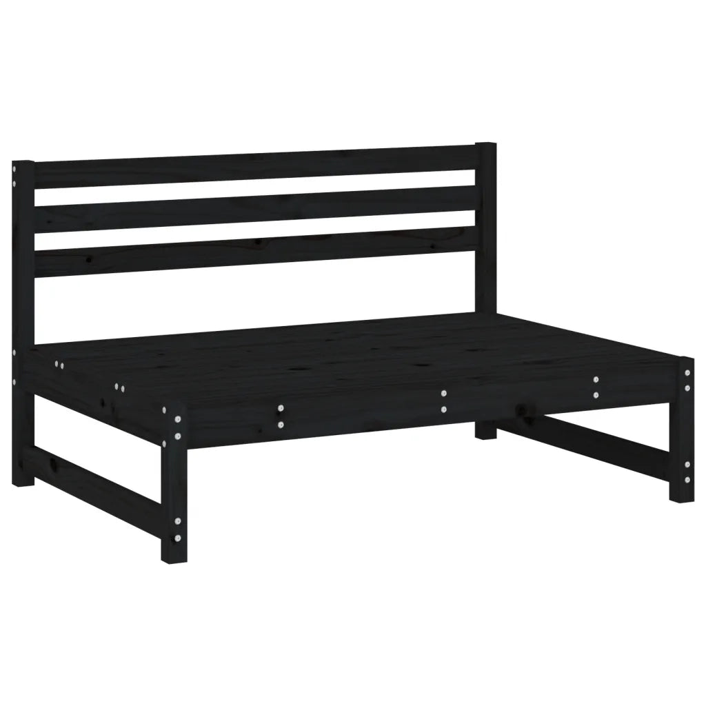 Divano Centrale-Sofa Modulare-Divanetto 120x80 cm in Legno Massello di Pino Nero 494279