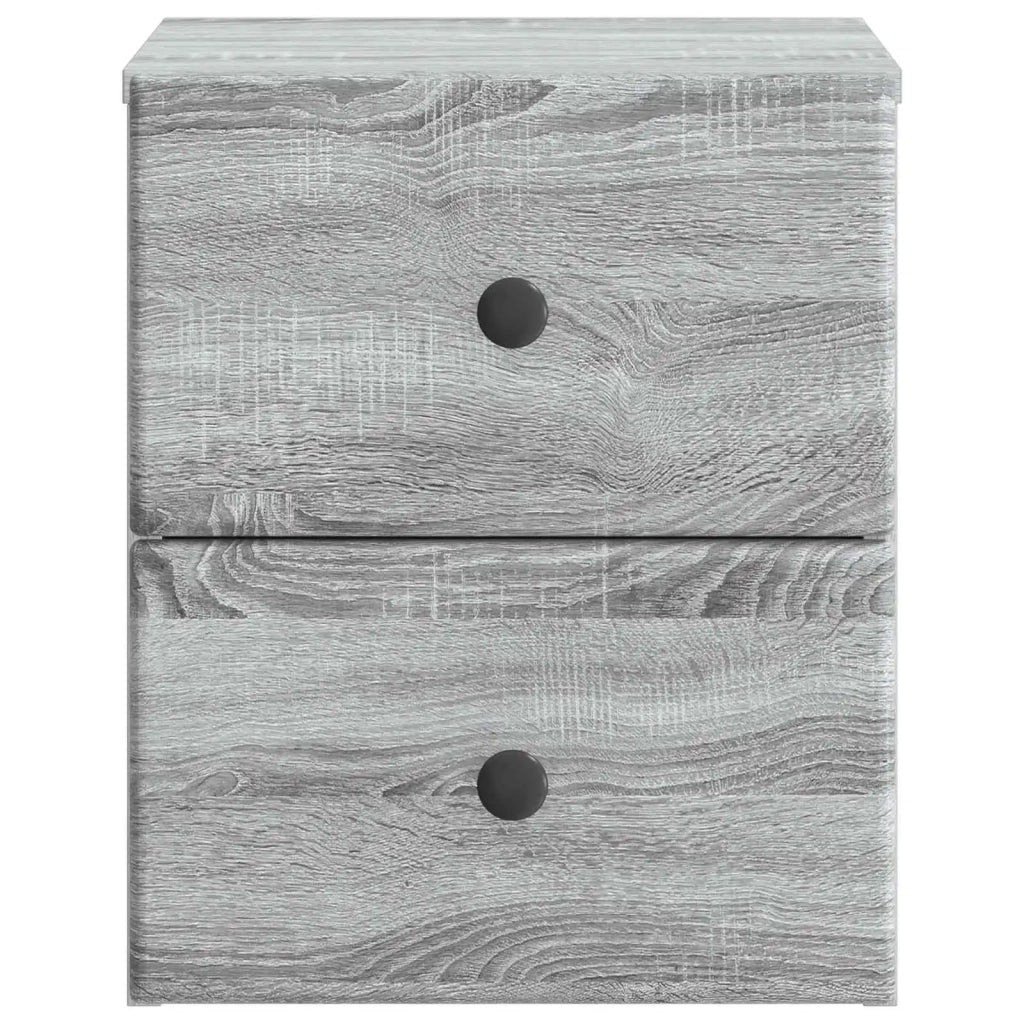 Mobiletto da notte a muro Grigio Sonoma 34,5 x 33 x 40 cm 899157