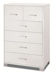 Mobile 4+2 Cassetti 70x112x41 cm Bianco Fiammato