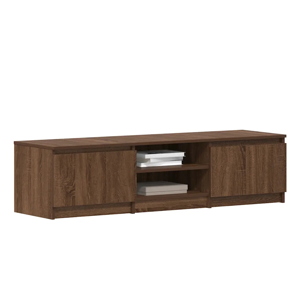 Mobile TV Rovere Marrone 140x40x35,5 cm in Legno Multistrato 815359