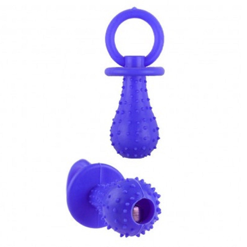 Trade Shop - Gioco Riportino Per Animali Ciuccio In Gomma Sonoro 14 Cm Morbido Per Cani Gatti -