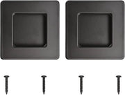 Pannello di chiusura per cassetti a vela in acciaio inox, mat nero, per 2 pezzi.