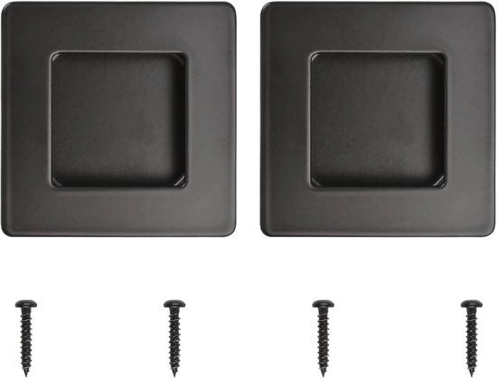 Pannello di chiusura per cassetti a vela in acciaio inox, mat nero, per 2 pezzi.