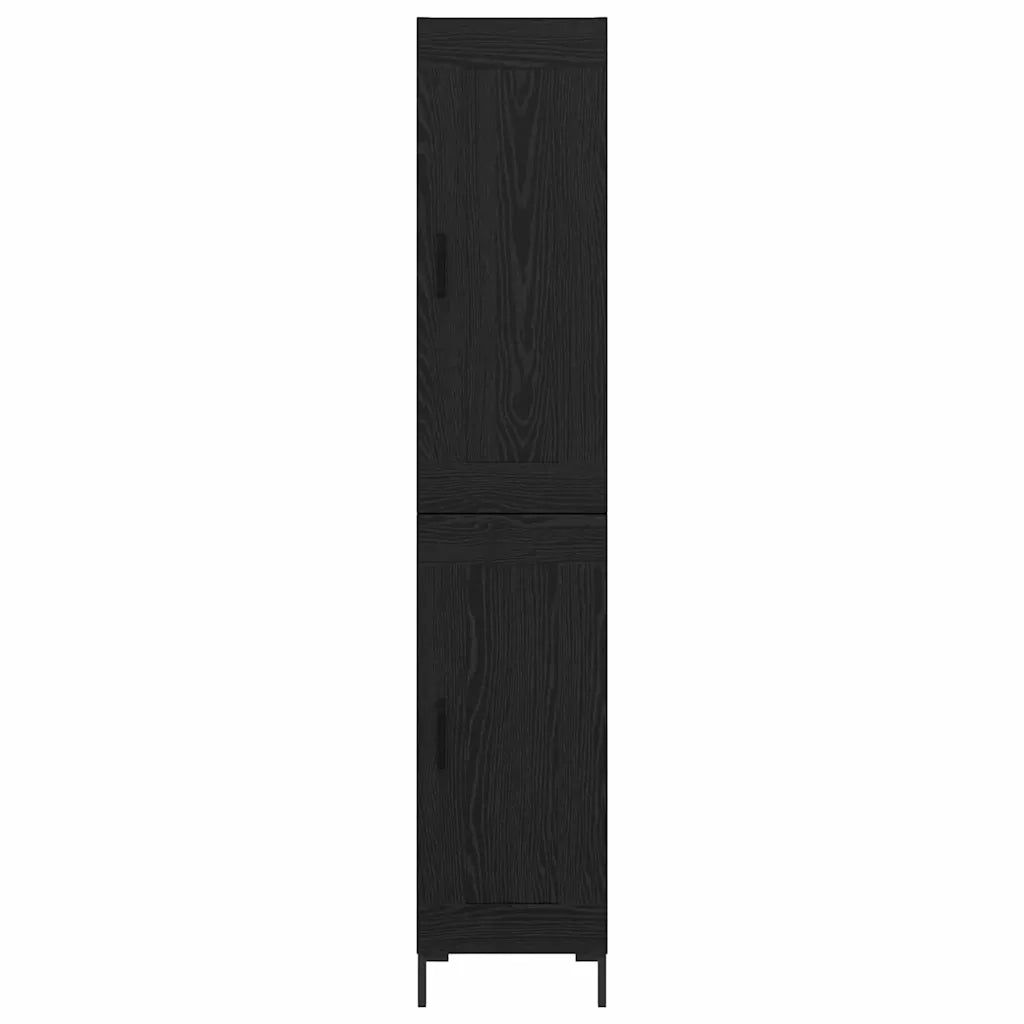 Credenza Rovere Nero 34,5 x 34 x 180 cm Legno multistrato 3416144