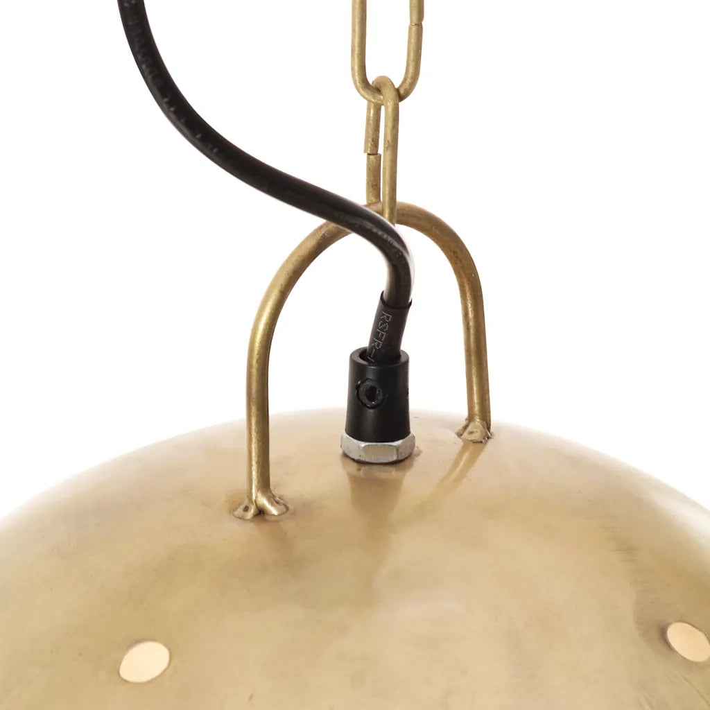 Lampada a Sospensione Industriale 25 W Ottone Rotonda 42 cm E27 CFW1818276