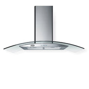 Cappa a parete con 3 velocità EOS VETRO cm 90 - Inox - 700 m3/h