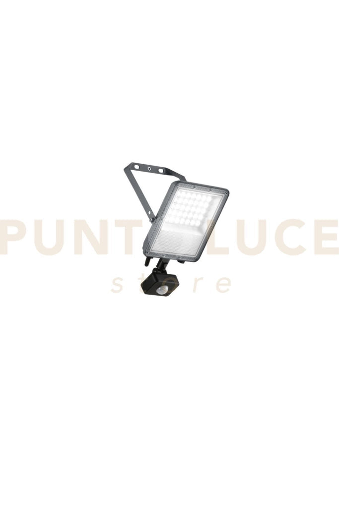 PROIETTORE LED 30W 3000LM CCT 3000K / 4000K / 6500KSILVER IP54 CON SENSORE DI MOVIMENTO
