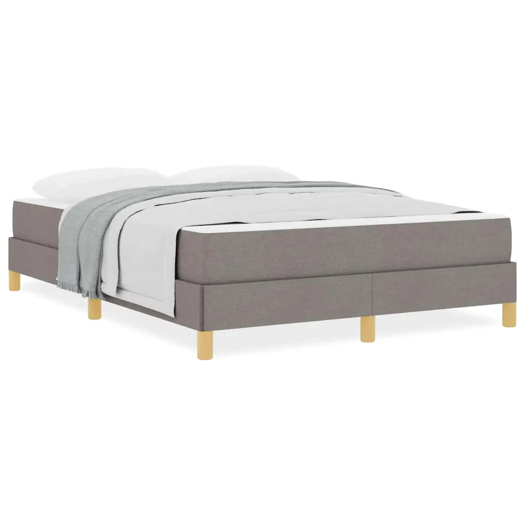 vidaXL Letto a molle Tortora e Marrone 140 x 190 cm