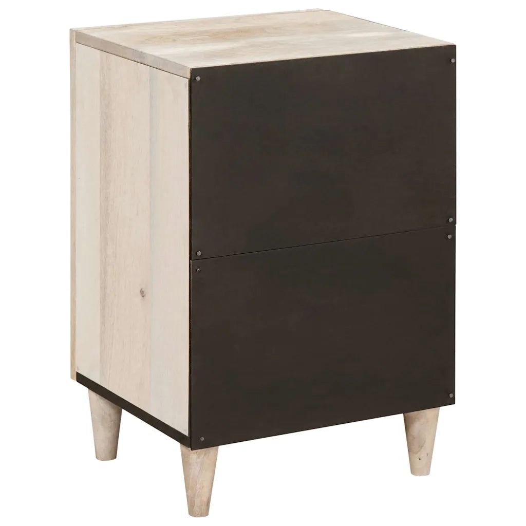 vidaXL Mobile da Bagno Bianco 38 x 33.5 x 160 cm Legno Massiccio Mango