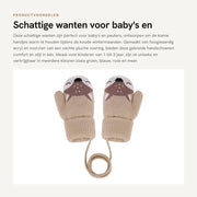 Manopole calde per bambini - Pelle imbottita - Fleece interno - Adatto a tutte le età - Unico modello - Inverno - Comodo e morbido