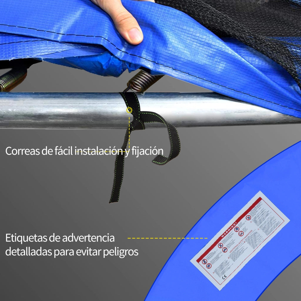 Copertura Protettiva Imbottita per Trampolino ¨C Zephmum ¨C ?244 cm Multicolore