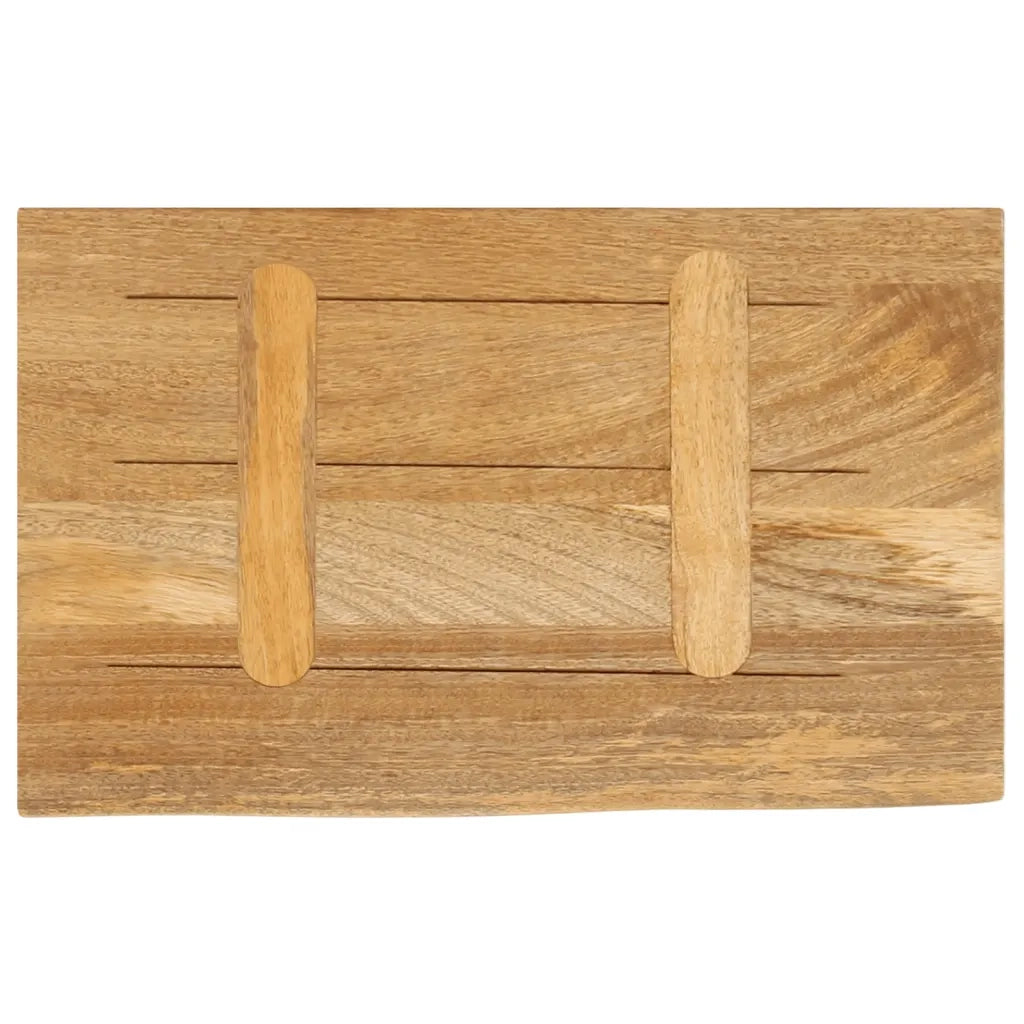 Piano Tavolo Bordi Vivi 60x30x2,5 cm in Legno Massello di Mango 370428