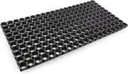 Zerbino Gomma Dura 40x70 cm Antiscivolo Raschiafango Drenante Esterno Robusto Made In Italy
