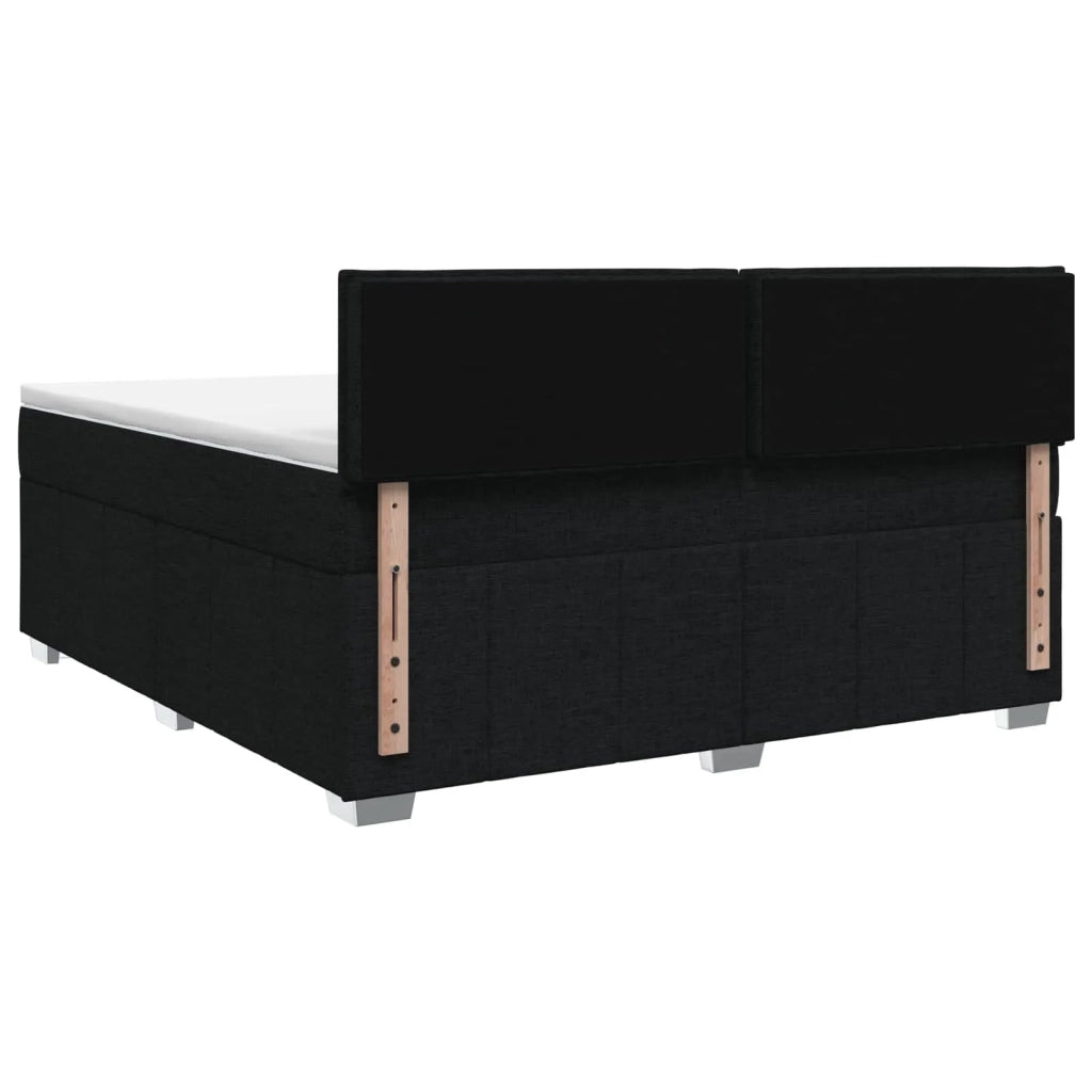 Letto box spring con materasso Nero 140 x 200 cm Tessuto 3452700