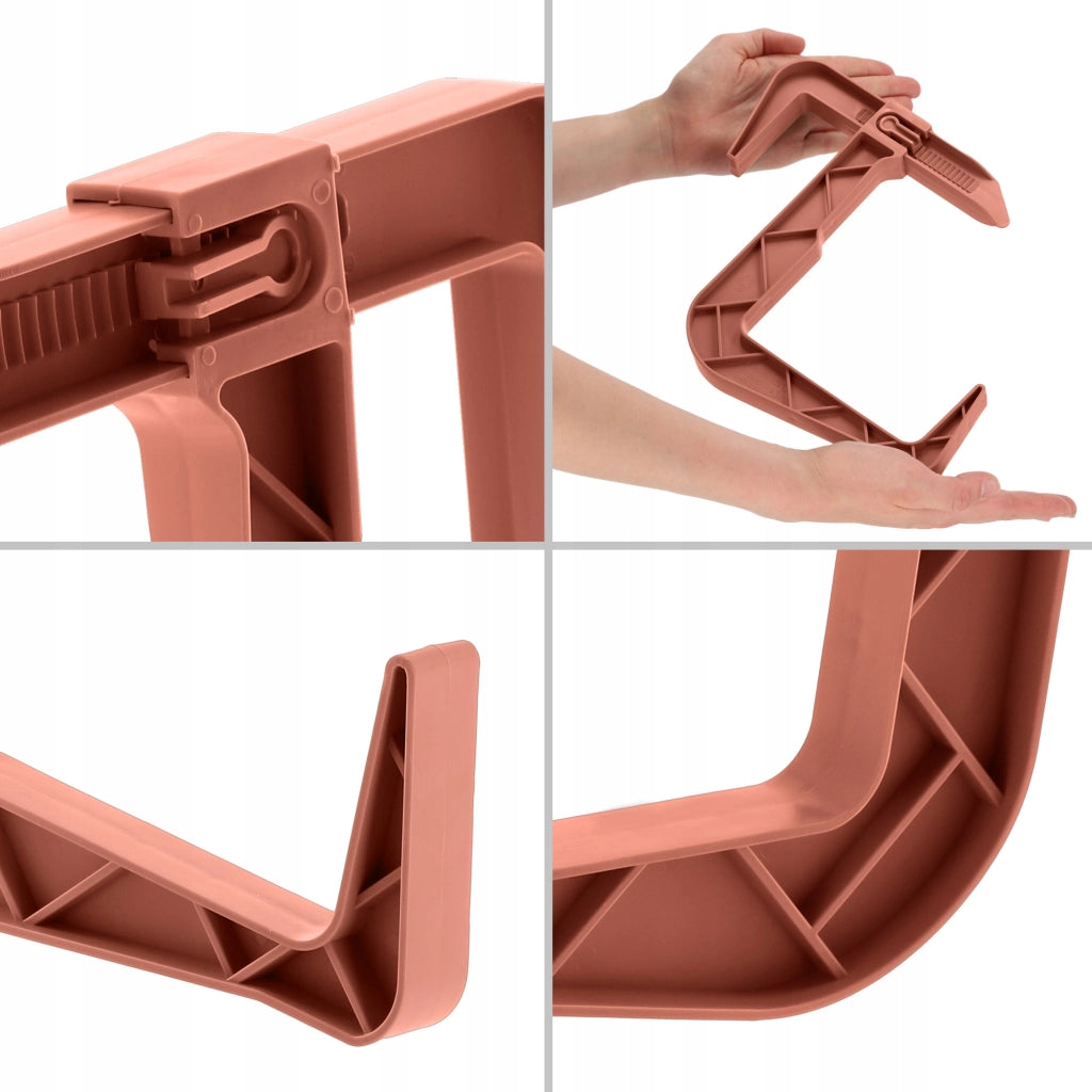 Set di 2 ganci appendiabiti KADAX per vasi da fiori, fioriere da balcone e ringhiere.