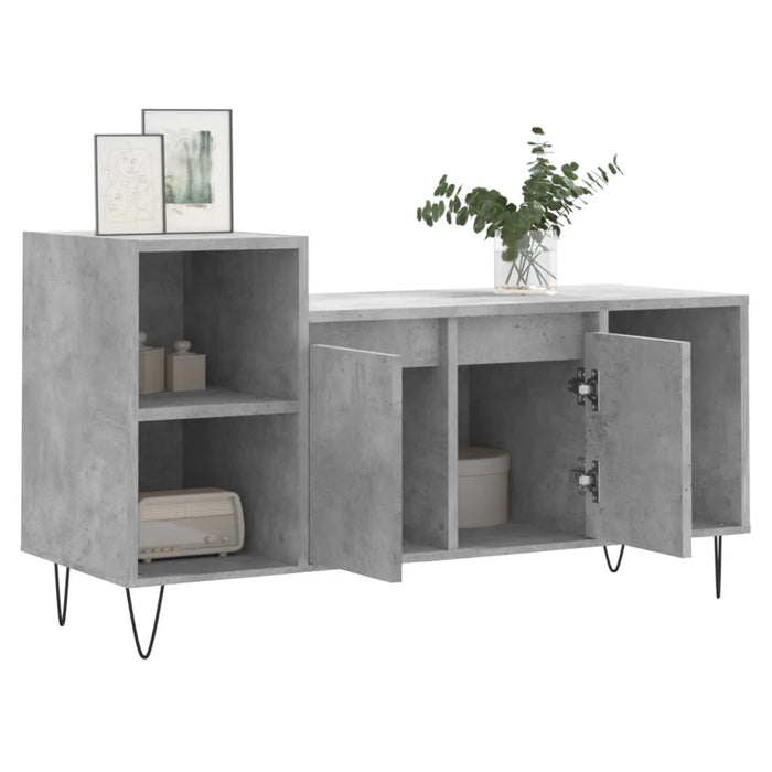 Mobile per TV Grigio Cemento 100x35x55 cm Legno Multistrato 831320