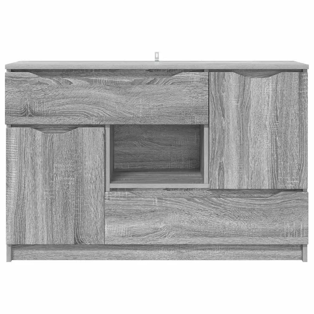Credenza Grigio Sonoma 100 x 30 x 65,6 Legno multistrato