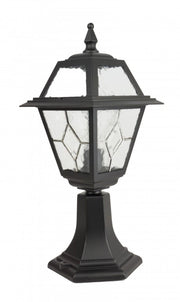 Lampada da esterno a paletto retrò 47cm E27 nera IP43