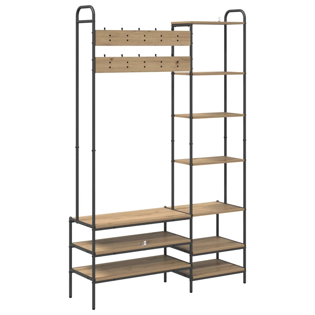 Appendiabiti con panca per scarpe Rovere Artigianale 8012043