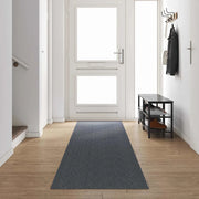 Runner in Moquette Grigio 80 x 500 cm Tessuto 42011420