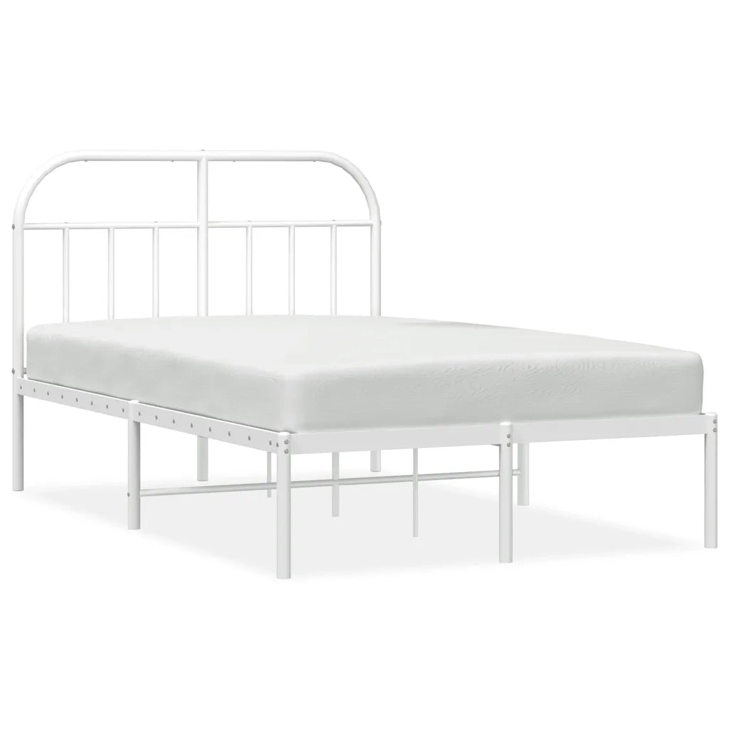 Giroletto con Testiera Metallo Bianco 135x190 cmcod mxl 105249