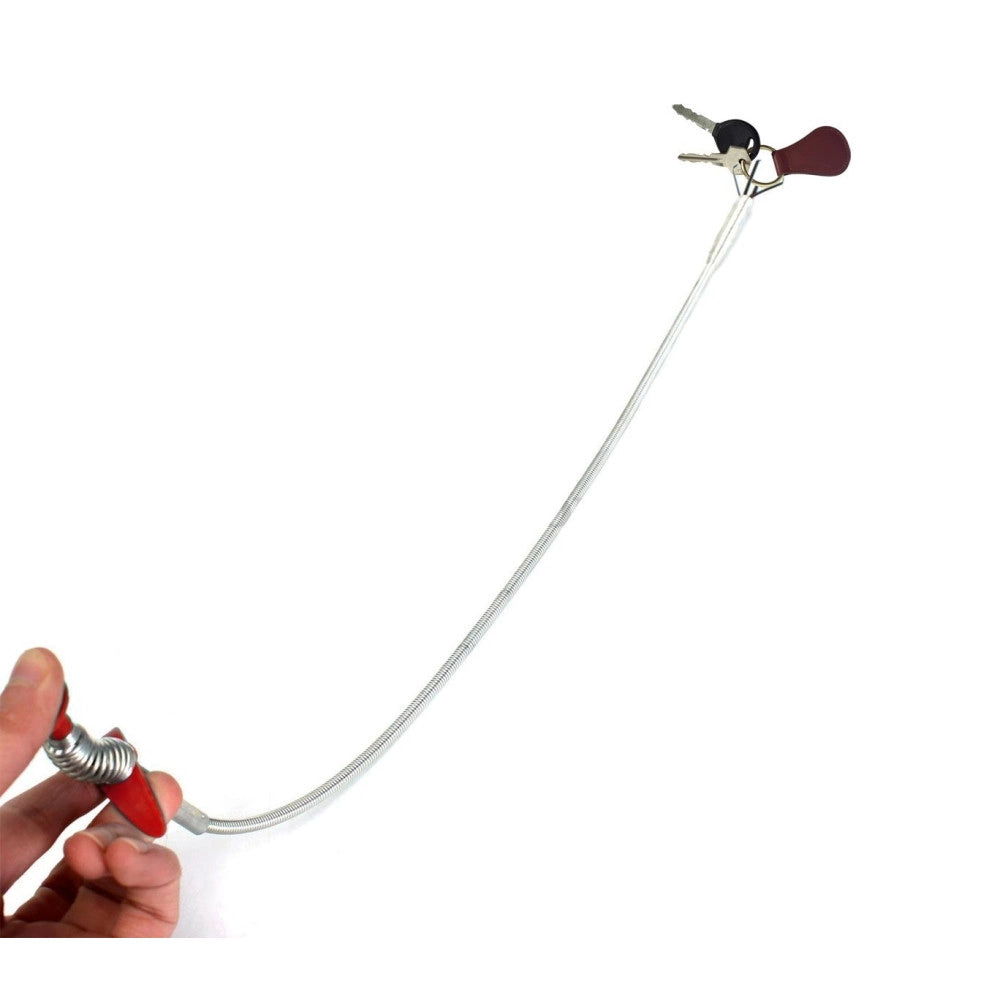 Trade Shop - Pinza A 4 Denti Prendi Tutto A Molla In Acciaio Flessibile 60cm Prenditutto -