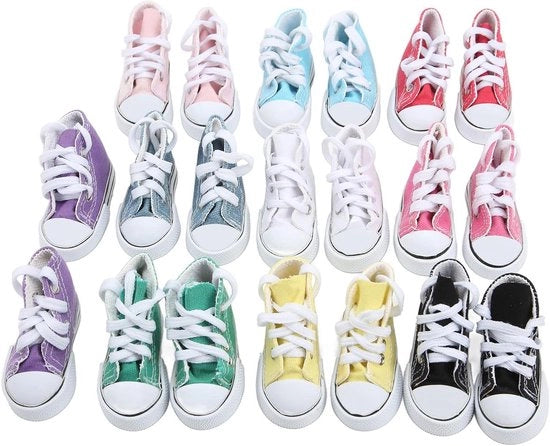 10 Paia di Scarpe in Canapa di Diversi Colori per Bamboline da 60 Cm 1/3 BJD - Accessori