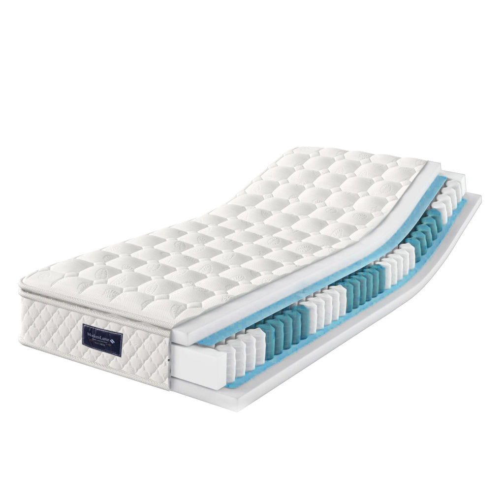 Materasso a molle insacchettate 7 zone 90x200 cm H3; circa 25 cm; bianco