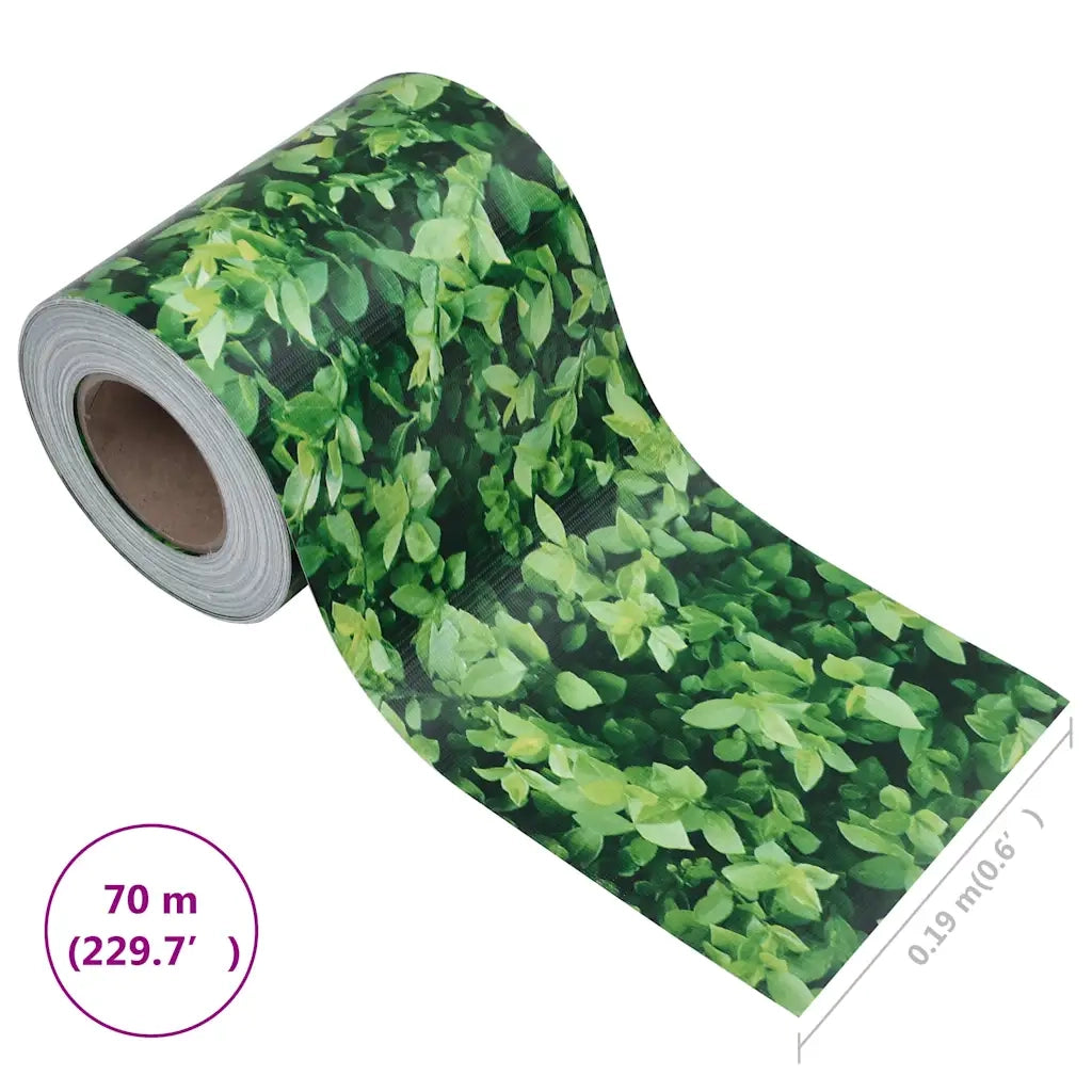 Recinzione Frangivento da Giardino PVC 70x0,19 m Verde cod mxl 13569