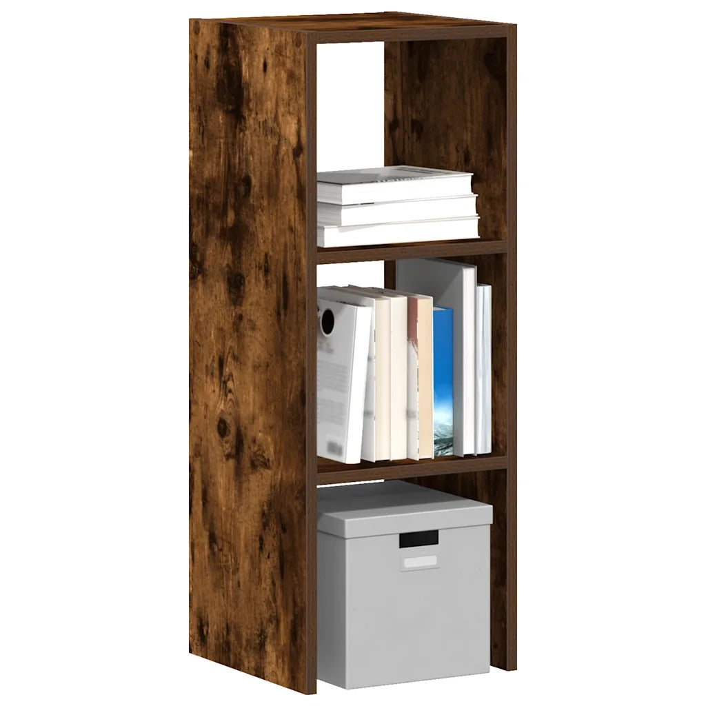 Libreria Impilabili Rovere Fumo 30x30x80 cm Legno Multistrato 858811