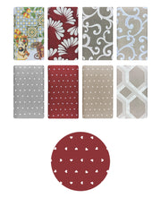 Telo Arredo In Cotone Panama Stampato Varie Fantasie GrandFoulard Copridivano Copriletto Sofà Prodotto Italiano Singolo e Matrimoniale  - Love rosso - 2 Posti