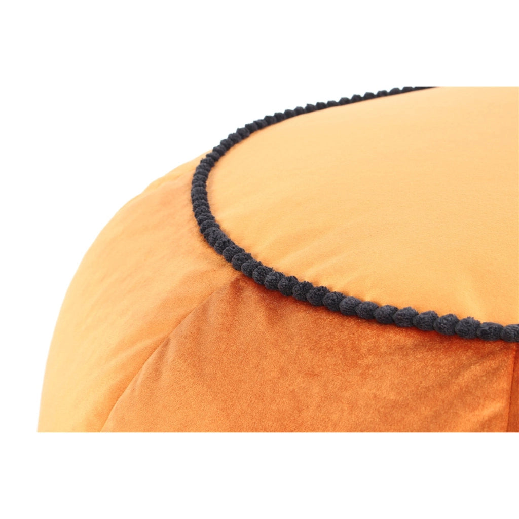 Pouf tondo Taj Mahal in velluto bronzo