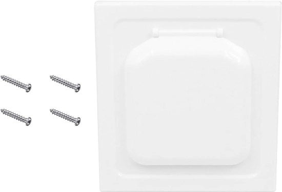 Doppio Sportello Vent Guard per Asciugatrice Esterna - Incluso 4 Viti - Copertura Duct da 10 cm