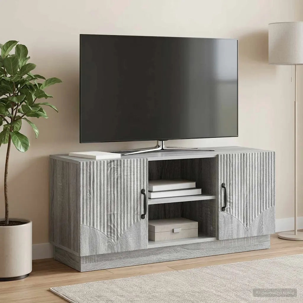 Mobile TV Grigio Sonoma 102 x 34,5 x 47 cm Legno ingegnerizzato 895391